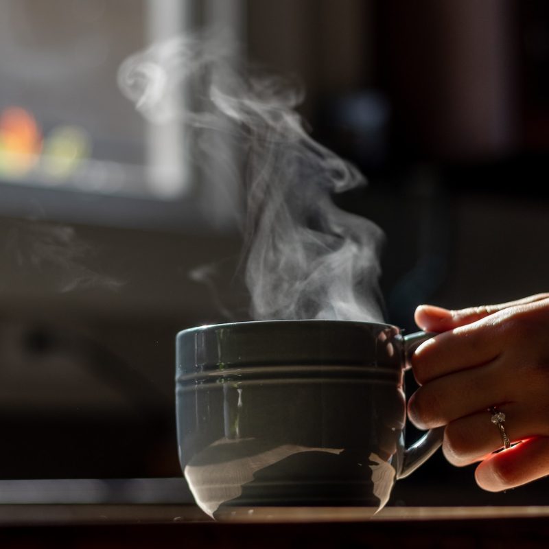 cup of hot coffee